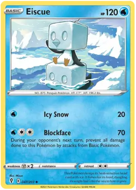 Eiscue 047, Evolving Skies | Sword & Shield, , 5.00 kr, Pokesingles. Kjøp pokemon kort til lave priser hos oss.