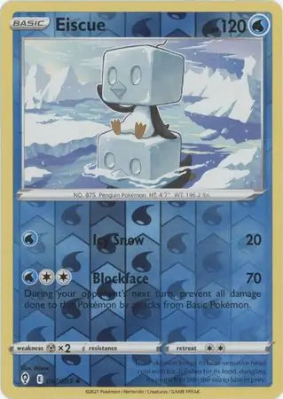 Eiscue Reverse Holo 047, Evolving Skies | Sword & Shield, , 5.00 kr, Pokesingles. Kjøp pokemon kort til lave priser hos oss.