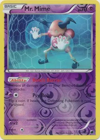 Mr. Mime Reverse Holo 47 - Plasma Freeze Pokesingles