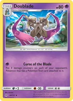 Doublade 48 - Forbidden Light Pokesingles
