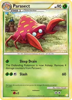 Parasect 48 - HeartGold SoulSilver Pokesingles