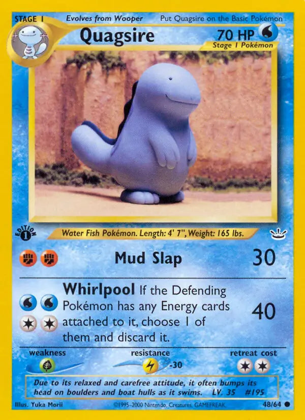 Quagsire 48 - Neo Revelation 1st Edition Pokesingles
