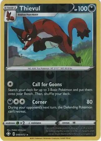 Thievul Reverse Holo 048 - Shining Fates, Shining Fates | Sword & Shield, , 5.00 kr, Pokesingles. Kjøp pokemon kort til lave priser hos oss.