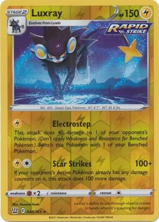 Luxray Reverse Holo 048 - Battle Styles