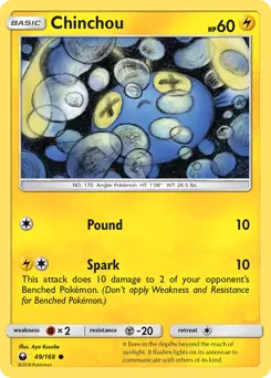 Chinchou 49 - Celestial Storm Pokesingles