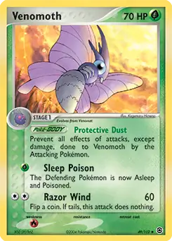 Venomoth 49 - Fire Red Leaf Green Pokesingles