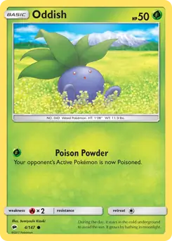 Oddish 4 - Burning Shadows Pokesingles
