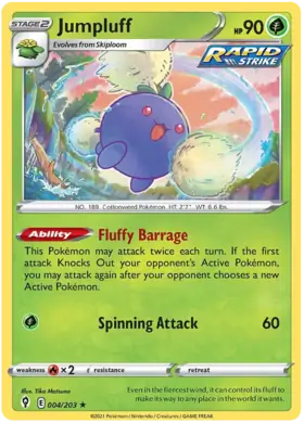 Jumpluff Holo Rare 004, Evolving Skies | Sword & Shield, , 5.00 kr, Pokesingles. Kjøp pokemon kort til lave priser hos oss.