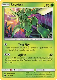 Scyther 4 - Celestial Storm Pokesingles