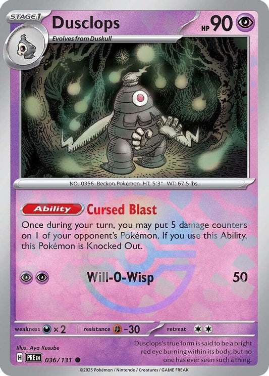 Dusclops (Poke Ball Pattern) 36 - Prismatic Evolutions
