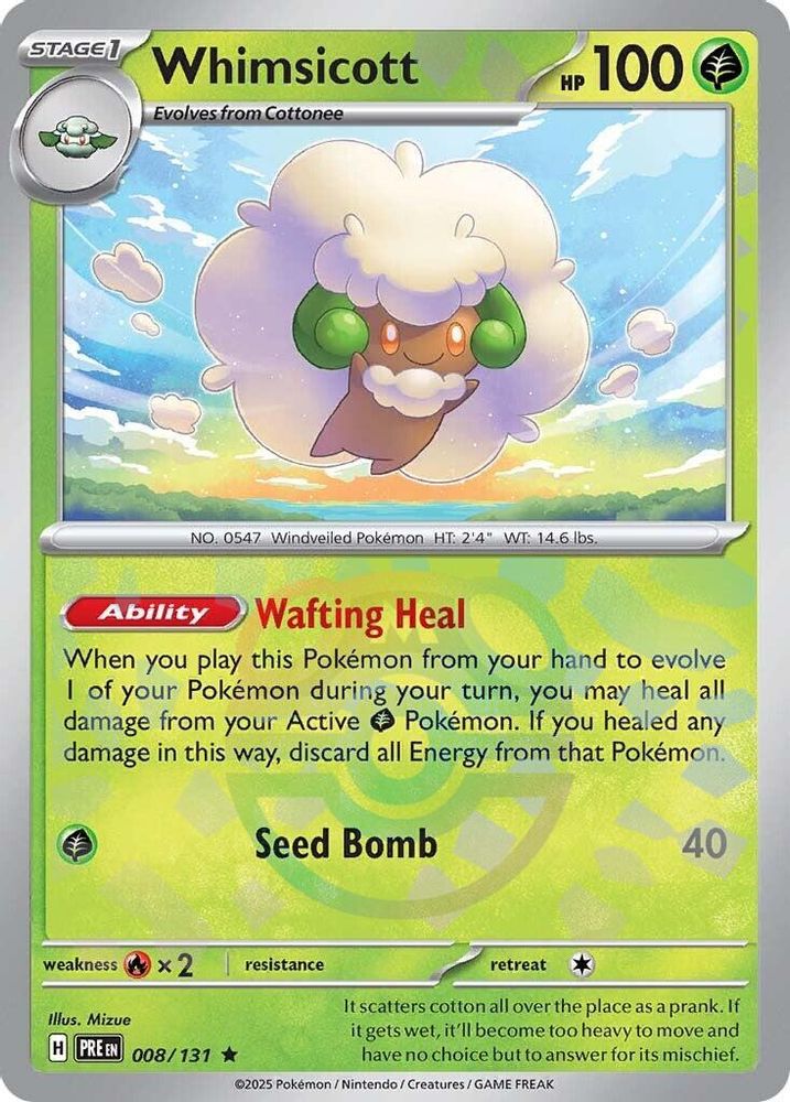 Whimsicott (Master Ball Pattern) 8 - Prismatic Evolutions