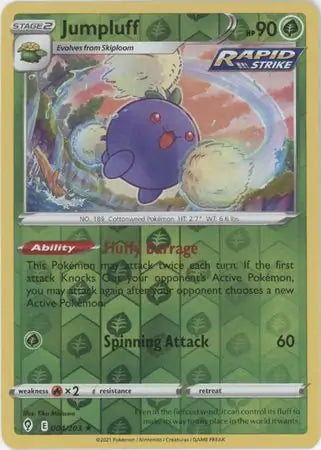 Jumpluff Reverse Holo 004, Evolving Skies | Sword & Shield, , 5.00 kr, Pokesingles. Kjøp pokemon kort til lave priser hos oss.