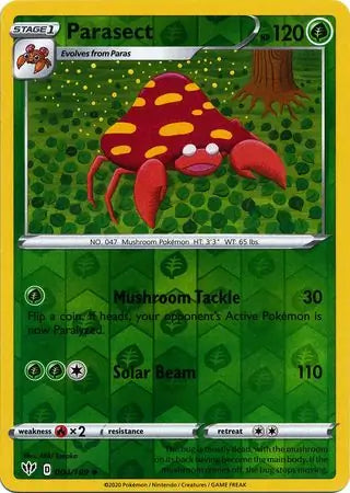 Parasect Reverse Holo 004, Darkness Ablaze | Sword & Shield, , 3.00 kr, Pokesingles. Kjøp pokemon kort til lave priser hos oss.