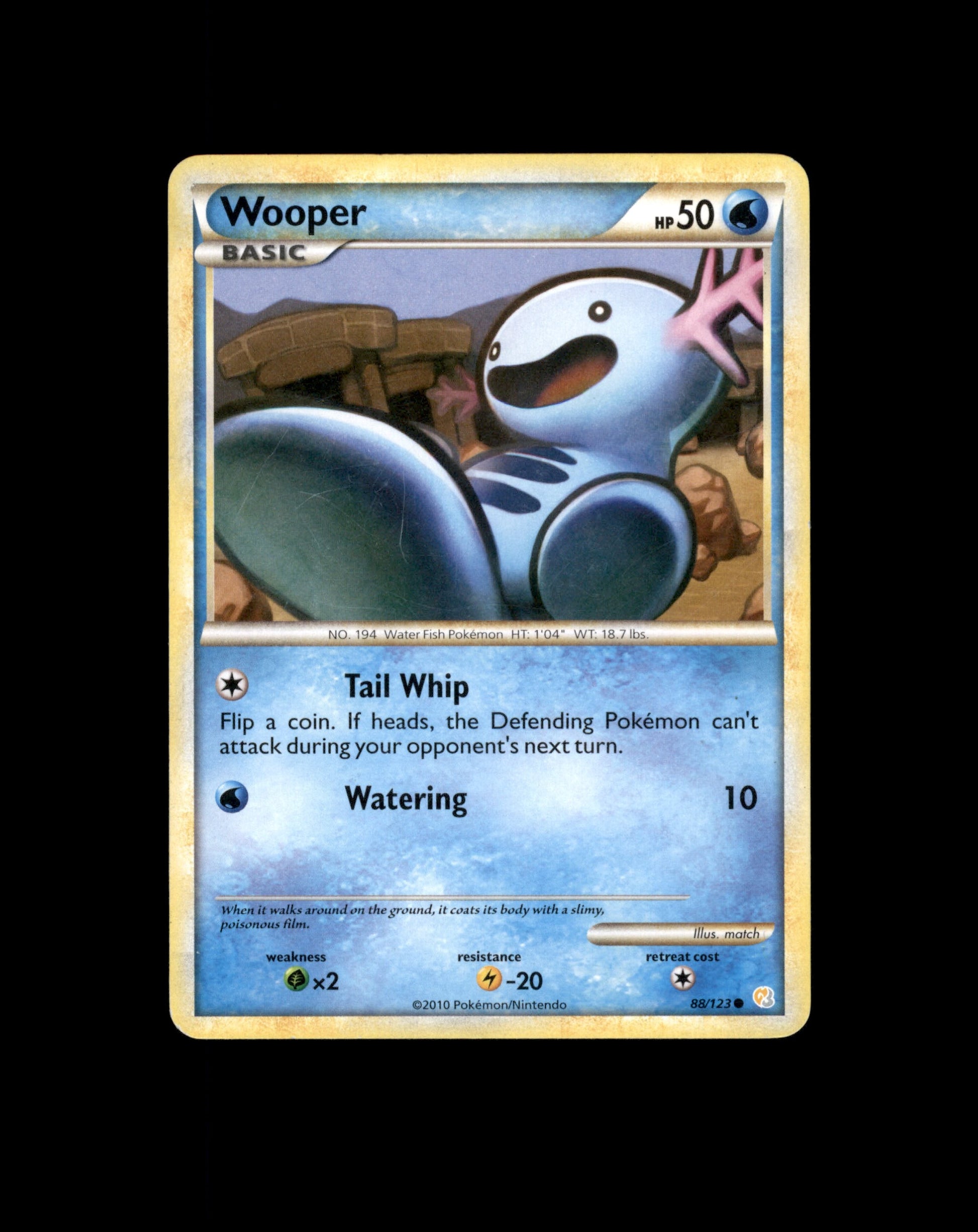 *SE BILDE FOR TILSTAND* Wooper #88 Pokemon HeartGold & SoulSilver Pokesingles