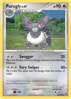Purugly 50 - Great Encounters Pokesingles