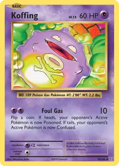 Koffing 50 - Evolutions Pokesingles