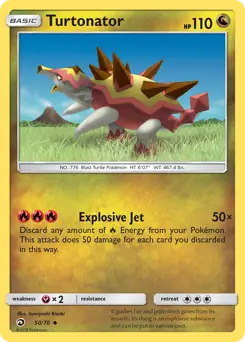 Turtonator 50 - Dragon Majesty Pokesingles