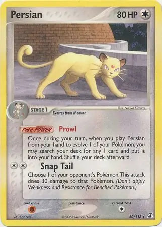 Persian Reverse Holo 50 - Delta Species Pokesingles