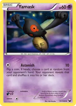 Yamask 51 - Dark Explorers Pokesingles