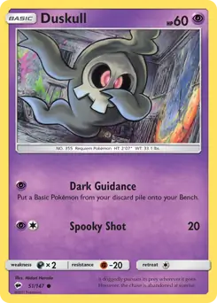 Duskull 51 - Burning Shadows Pokesingles