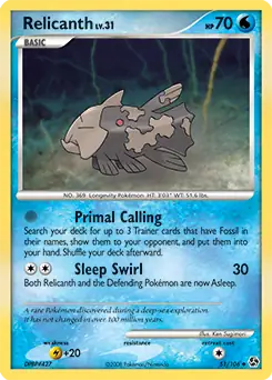 Relicanth 51 - Great Encounters Pokesingles
