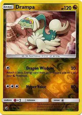 Drampa Reverse Holo 51 - Dragon Majesty Pokesingles