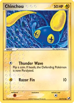 Chinchou 52 - Unseen Forces Pokesingles