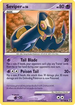 Seviper 52 - Great Encounters Pokesingles