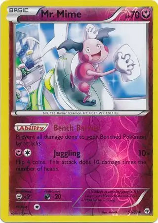 Mr. Mime Reverse Holo 52 - Generations Pokesingles