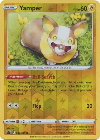 Yamper Reverse Holo 052 - Battle Styles
