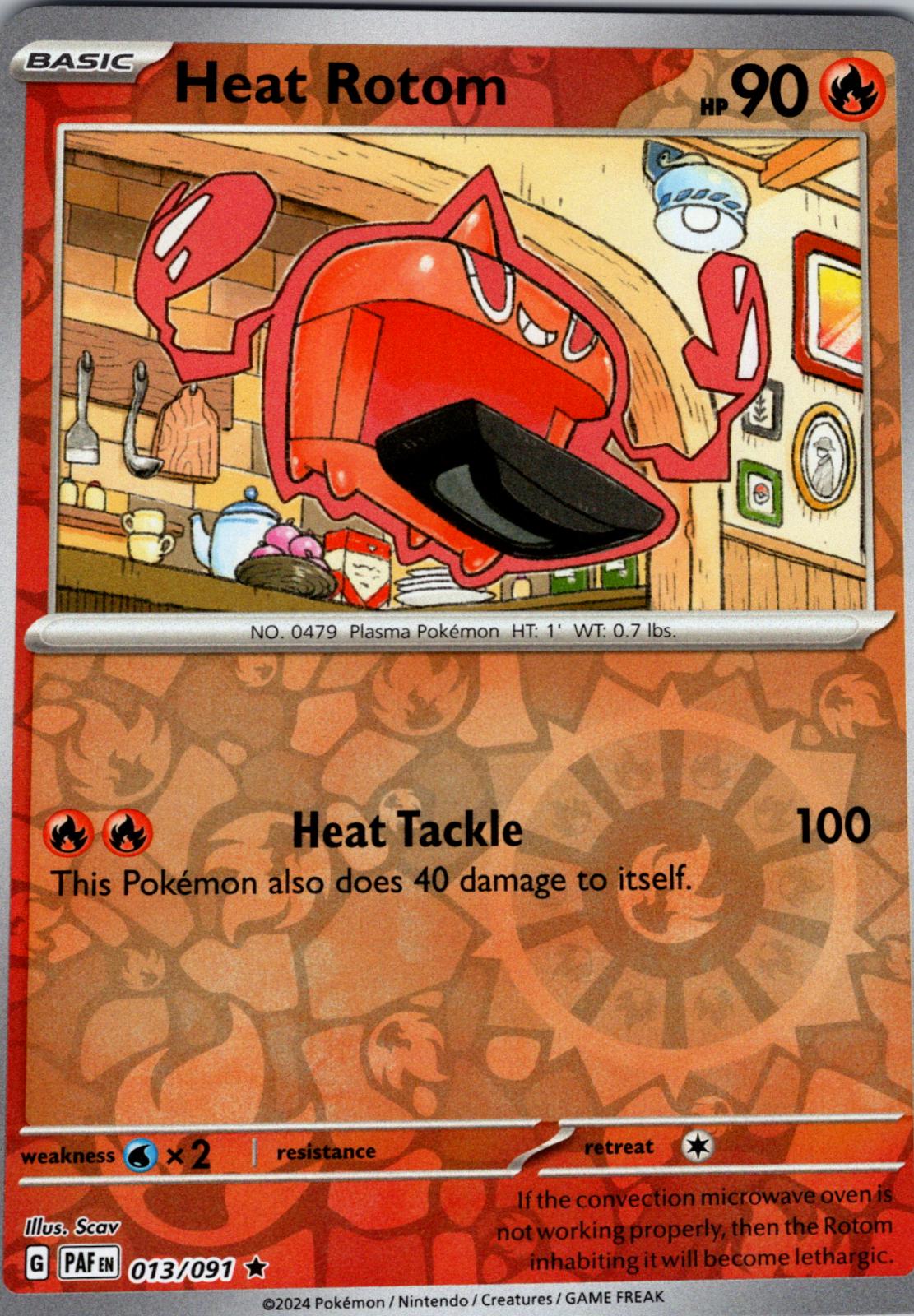 Heat Rotom 013 - SV: Paldean Fates - Reverse Holofoil