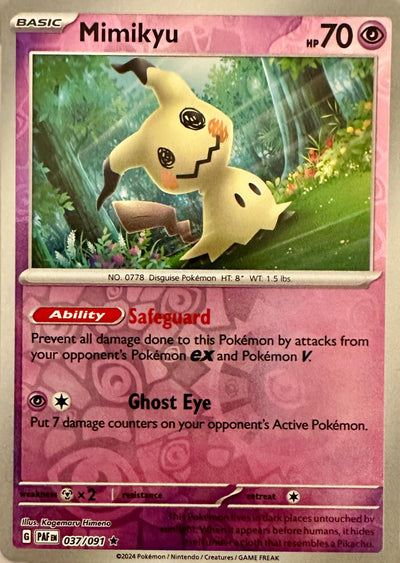 Mimikyu 037 (Reverse Holofoil) - SV: Paldean Fates
