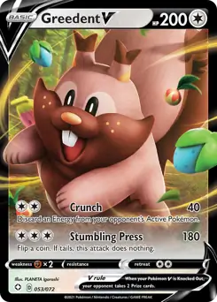 Greedent V 053 - Shining Fates, Shining Fates | Sword & Shield, , 3.00 kr, Pokesingles. Kjøp pokemon kort til lave priser hos oss.
