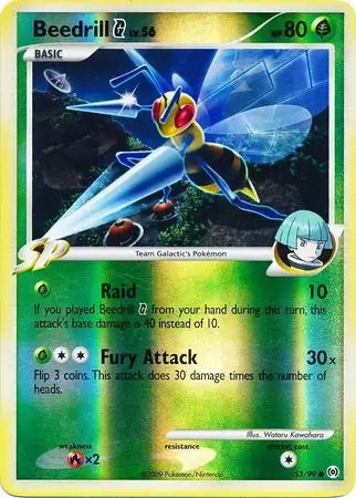 Beedrill G Reverse Holo 53 - Arceus Pokesingles