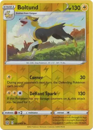 Boltund Reverse Holo 053 - Battle Styles