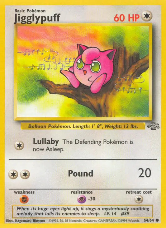 Jigglypuff 54 - Jungle Pokesingles