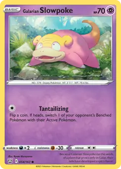 Galarian Slowpoke 054 - Battle Styles