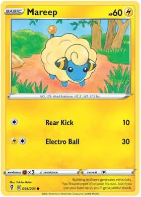Mareep 054, Evolving Skies | Sword & Shield, , 5.00 kr, Pokesingles. Kjøp pokemon kort til lave priser hos oss.