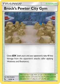 Brock's Pewter City Gym 54, Hidden Fates | Sun & Moon, nonholo, 3.00 kr, Pokesingles. Kjøp pokemon kort til lave priser hos oss.