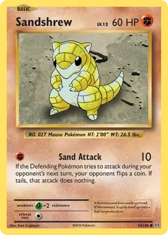 Sandshrew 54 - Evolutions Pokesingles