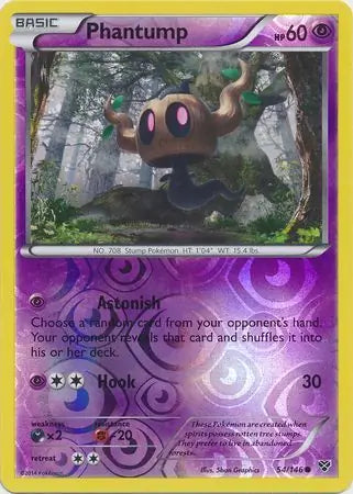 Phantump Reverse Holo 54 - XY Base Pokesingles