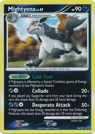 Mightyena Reverse Holo 54 - Platinum Pokesingles