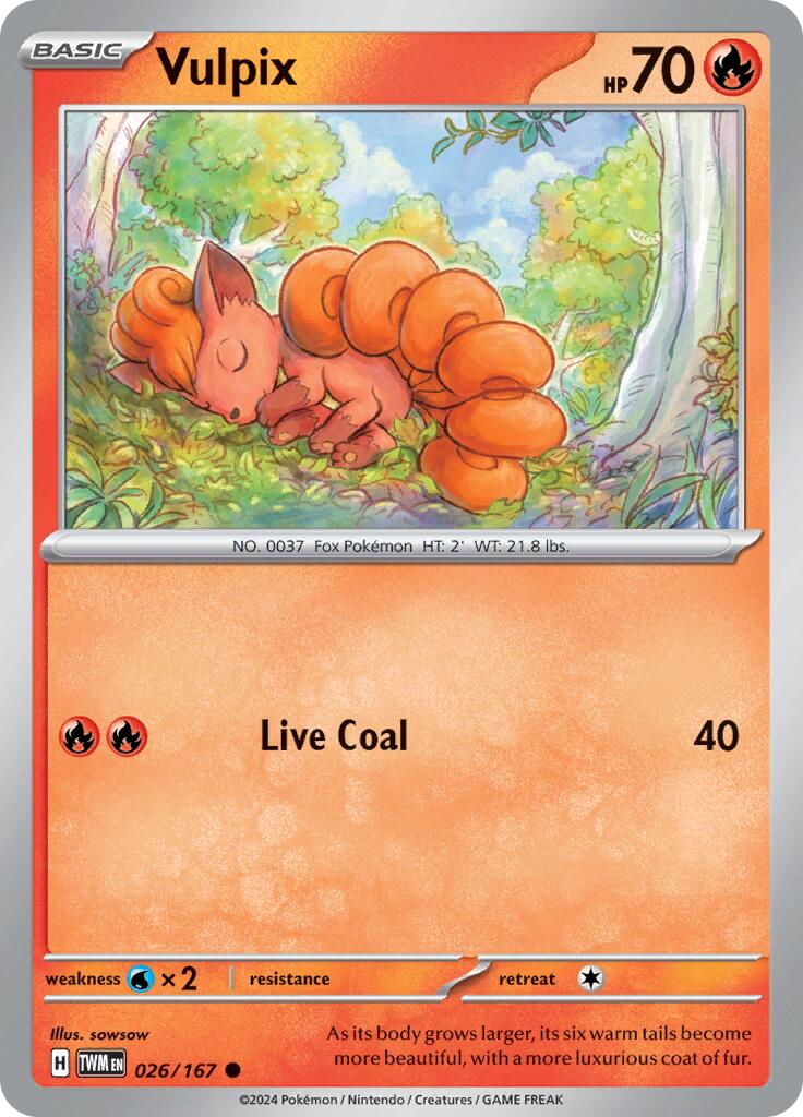 Vulpix 026 (Reverse Holofoil) - SV06: Twilight Masquerade