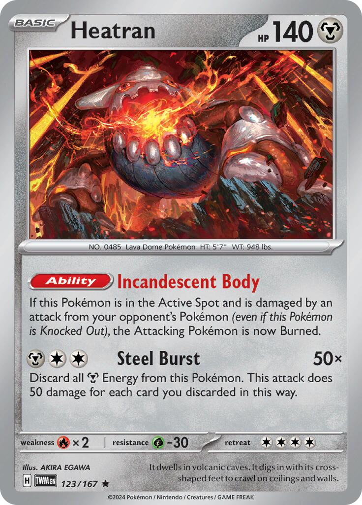 Heatran 123 - SV06: Twilight Masquerade - Holofoil