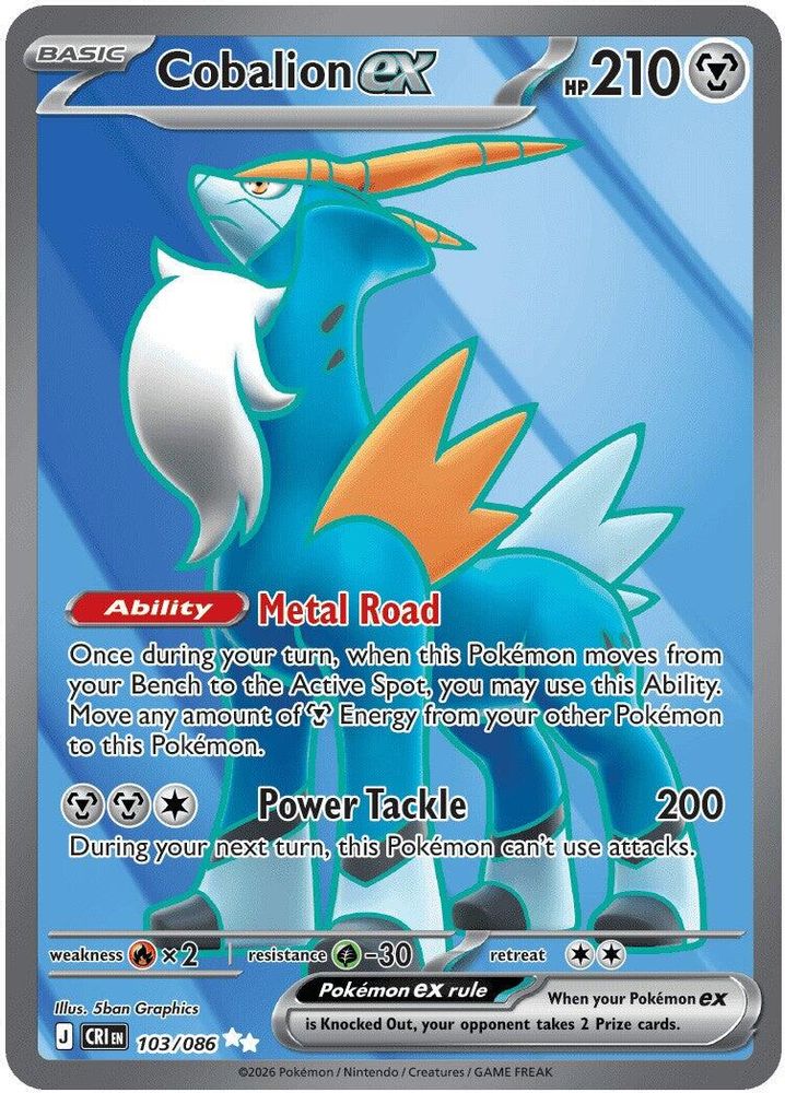 Cobalion ex 103/086 - Chaos Rising