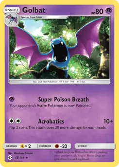 Golbat 55 - Sun & Moon Base Pokesingles