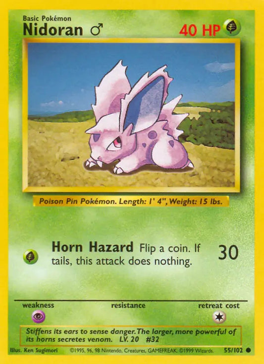 Nidoran 55 - Base Set Unlimited Pokesingles