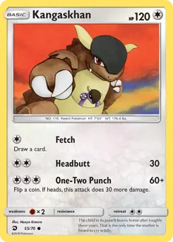 Kangaskhan 55 - Dragon Majesty Pokesingles