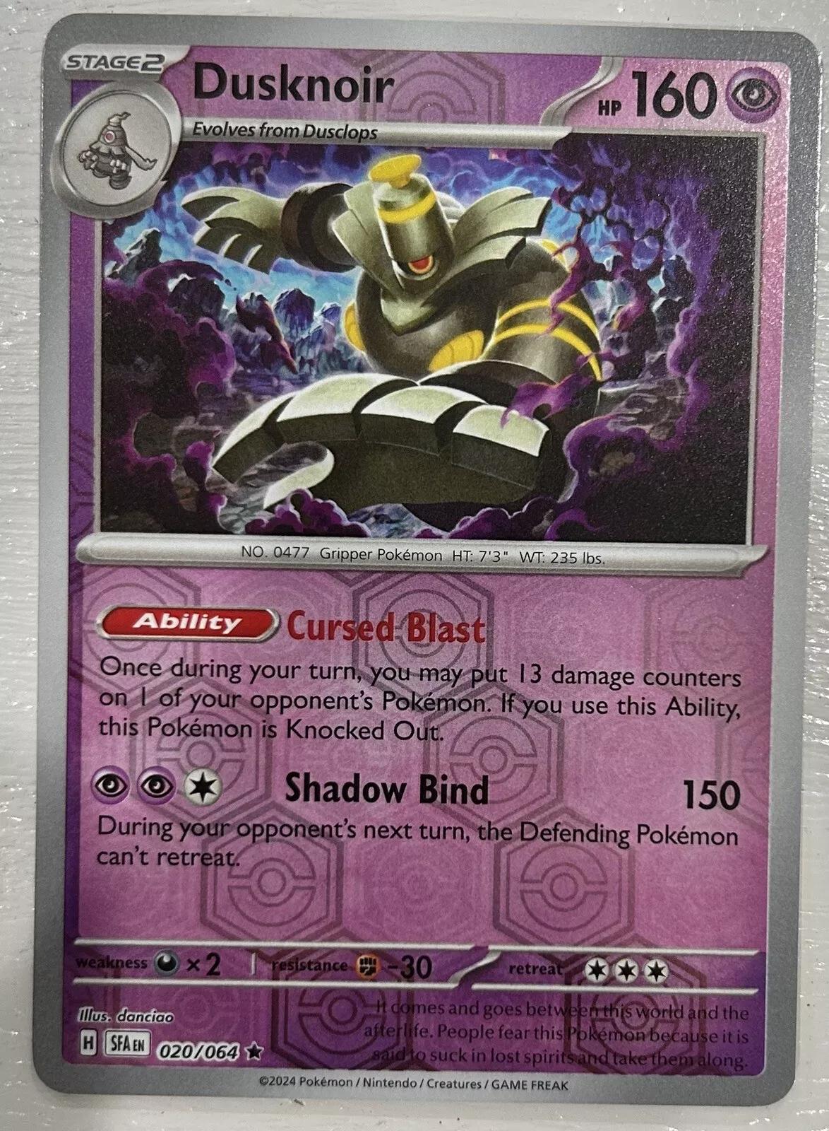 Dusknoir 020 (Reverse Holofoil) - SV: Shrouded Fable