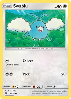 Swablu 56 - Dragon Majesty Pokesingles